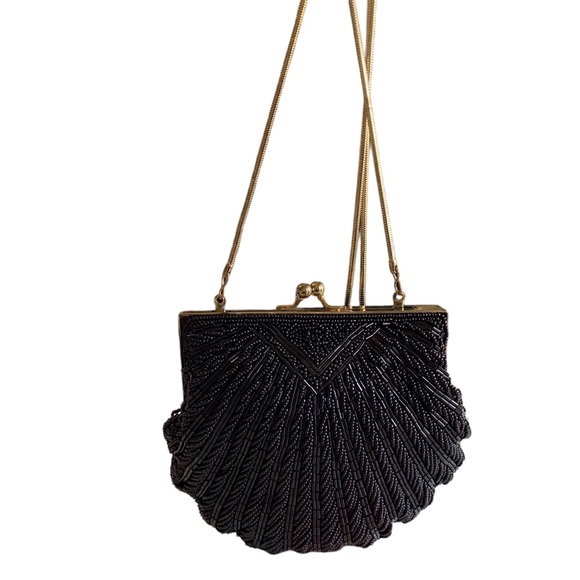 BLACK SEQUIN EVENING BAG - Picture 10 of 16